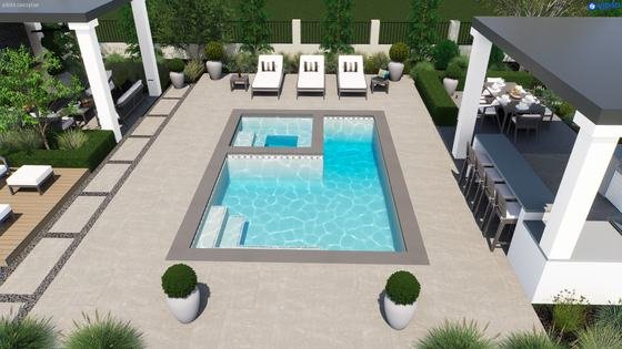 Tejon Pool and Spa 15′ × 22′