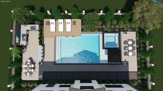 Tejon Pool and Spa 50′ × 24′